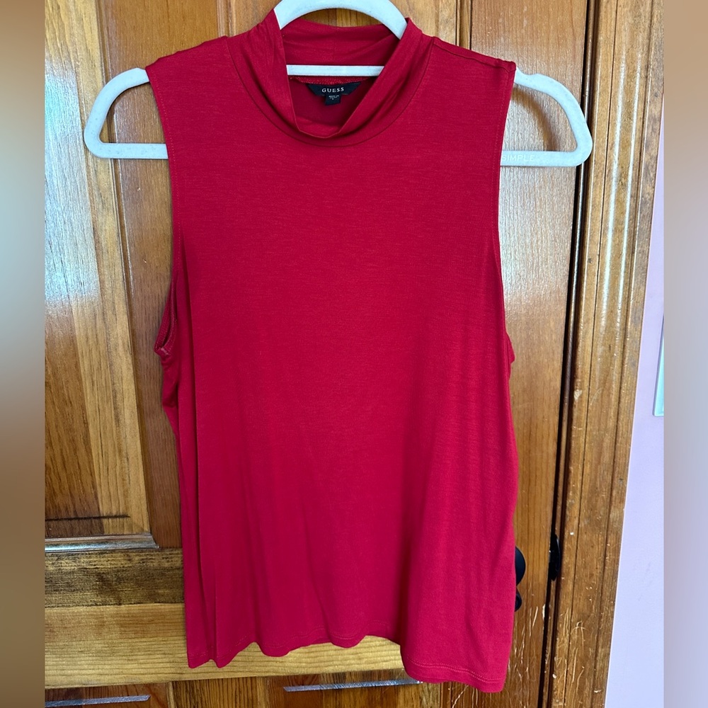 Guess Sleeveless Mock Turtleneck